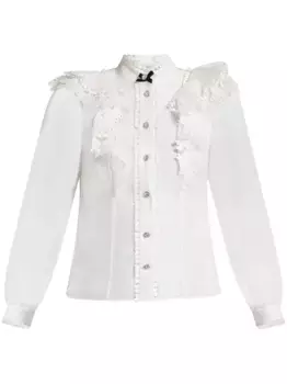 Блузка Crush ZIMMERMANN, белый