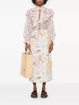 Блузка Crush ZIMMERMANN, розовый