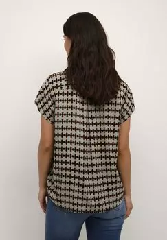 Блузка Cubello Ss Culture, зеленая графика с атмосферой