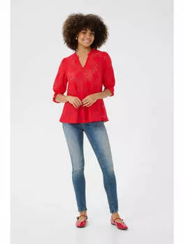 Блузка CULTURE, цвет racing red