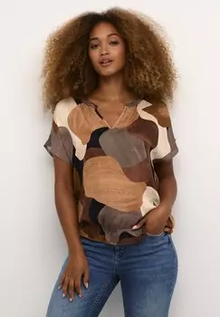 Блузка Culture, коричневый