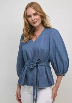 Блузка Culture, темно-синяя стирка