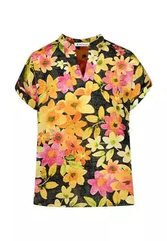 Блузка Цветы Bicalla, цвет Gelb Schwarz