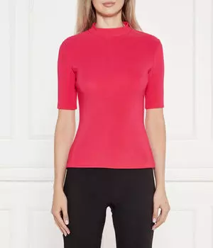 Блузка дагун Slim fit Hugo, красный