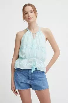 Блузка DAISY Pepe Jeans, бирюзовый