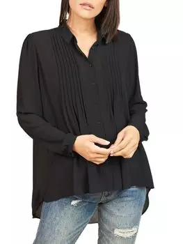 Блузка Daniel Rainn с защипами, черный