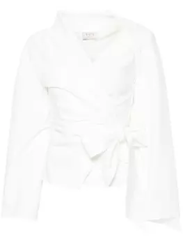 Блузка Deby с завязками V:PM ATELIER, белый