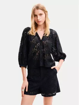 Блузка Desigual, черный
