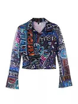 Блузка Desigual, синий