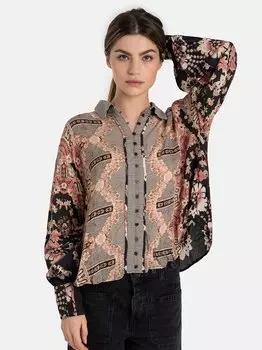 Блузка-Дева малышка Free People, черный