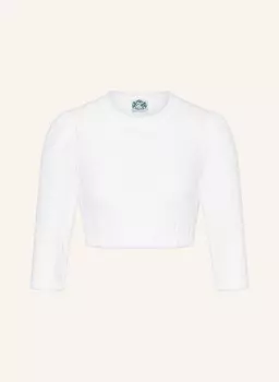 Блузка дирндль Алина из кружева с рукавами 3/4 Hammerschmid, белый