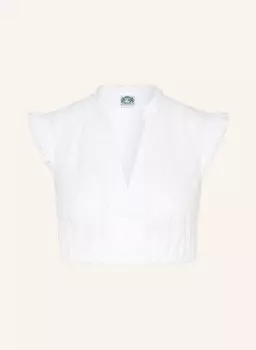 Блузка-дирндль anja с кружевом Hammerschmid, белый