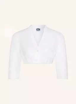 Блузка-дирндль астрид из льна с рукавами 3/4 Hammerschmid, белый