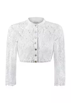 Блузка Dirndl, цветочное кружево, рукав 7/8, женская STOCKERPOINT, белый