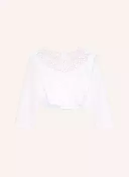 Блузка дирндль из кружева крючком Waldorff, белый