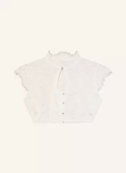 Блузка Dirndl изящная из кружева Spieth & Wensky, белый