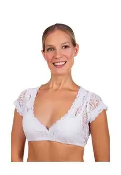 Блузка Dirndl Leonie Edelnice, белый