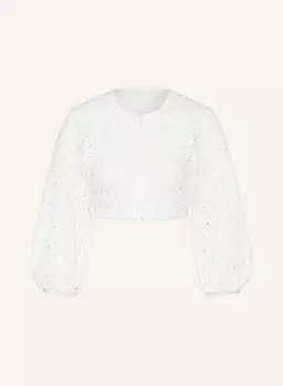 Блузка дирндль Мила из ажурного кружева с рукавами 3/4 Sportalm, белый