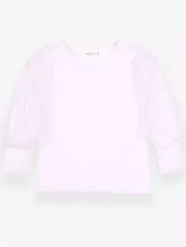Блузка для девочек с круглым вырезом и длинными рукавами Breeze