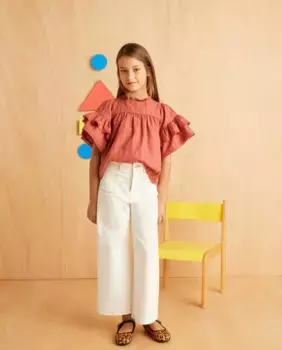 Блузка для девочки с длинными рукавами Coconut El Corte Ingls, цвет 260 Salmn