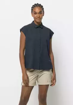 Блузка для улицы Jack Wolfskin "LIGHT WANDER SHIRT W", синий