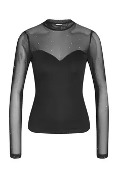 Блузка для женщин/девочек черная Noisy May, черный