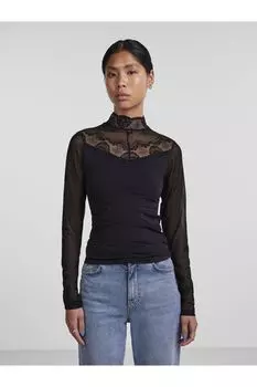 Блузка для женщин/девочек для взрослых PIECES, черный