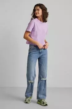 Блузка для женщин/девочек для взрослых PIECES, фиолетовый