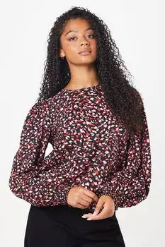 Блузка Dorothy Perkins с присборенным подолом, красный