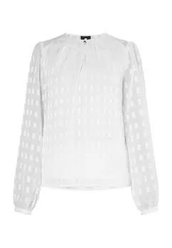 Блузка Dreimaster Casnagie, шерсть белая