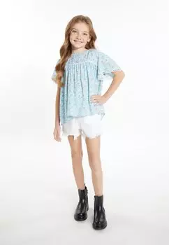 Блузка DreiMaster, hellblau blume