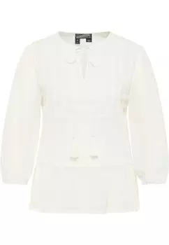 Блузка DreiMaster, шерсть белая