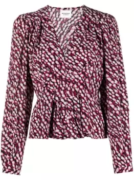 Блузка Eddy MARANT TOILE, фиолетовый