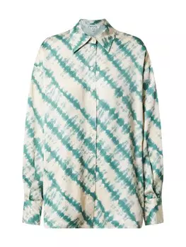 Блузка Edited Nika, бежевый/зеленый