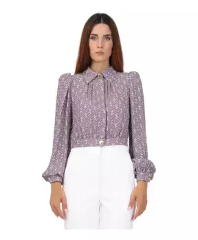Блузка Elisabetta Franchi, фиолетовый