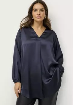 Блузка Ellos Plus collection, цвет blau