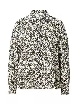 Блузка Esprit, черно-белый