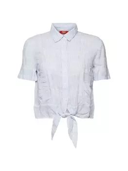 Блузка Esprit, голубой/белый