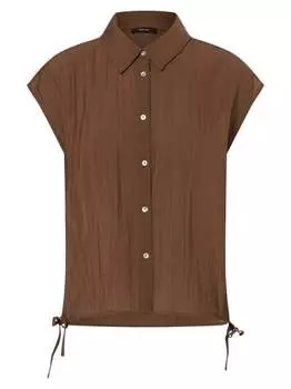 Блузка фадри Opus, коричневый