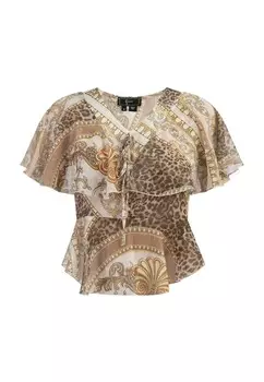 Блузка faina, цвет Beige/Chamois