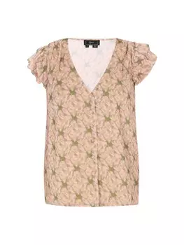 Блузка faina, цвет beige multicolor