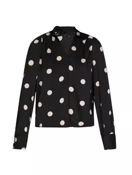 Блузка faina, цвет black white