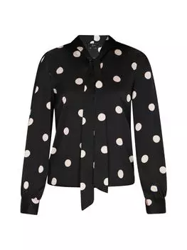 Блузка faina, цвет black white