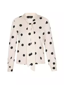 Блузка faina, цвет white black