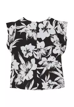 Блузка Fantasia Maniche Con Rouches Calliope, черный