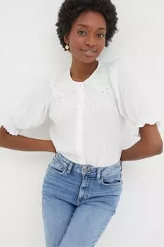 Блузка Fatface Emily с вышивкой Fat Face, белый