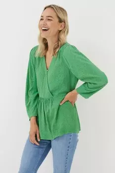 Блузка FatFace Frankie Fat Face, зеленый