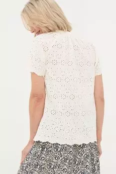 Блузка Fatface из ивы с вышивкой Fat Face, белый