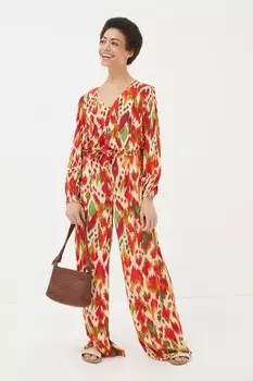 Блузка Fatface Paradise в стиле икат Fat Face, оранжевый