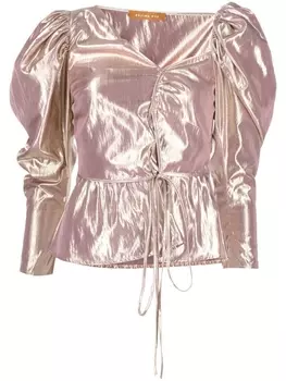 Блузка Fiona с объемными рукавами Rejina Pyo, серебристый